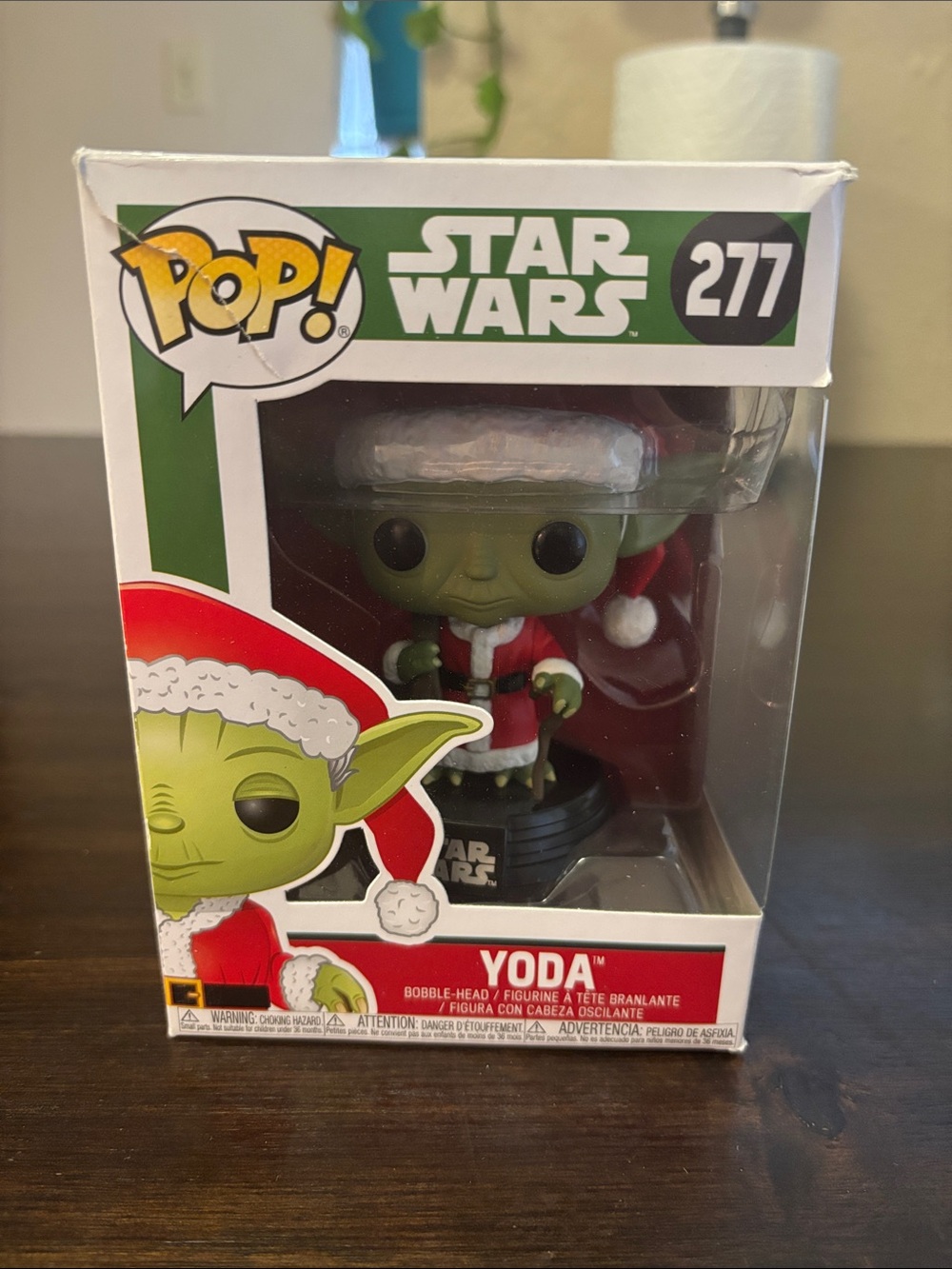 Funko Yoda Holiday Pop! Figure - Green, Red, White